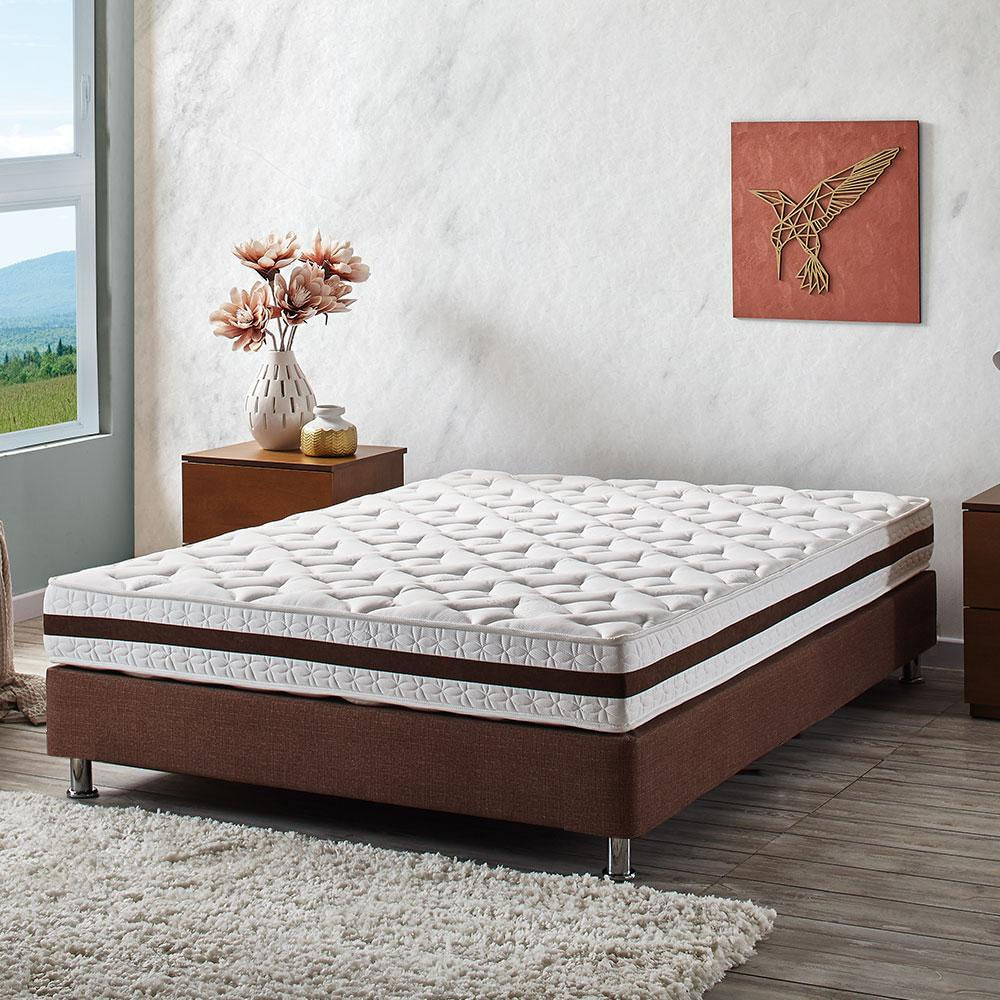 Combo Paraiso Simple Foam Sencillo 100x190 cm+Base cama