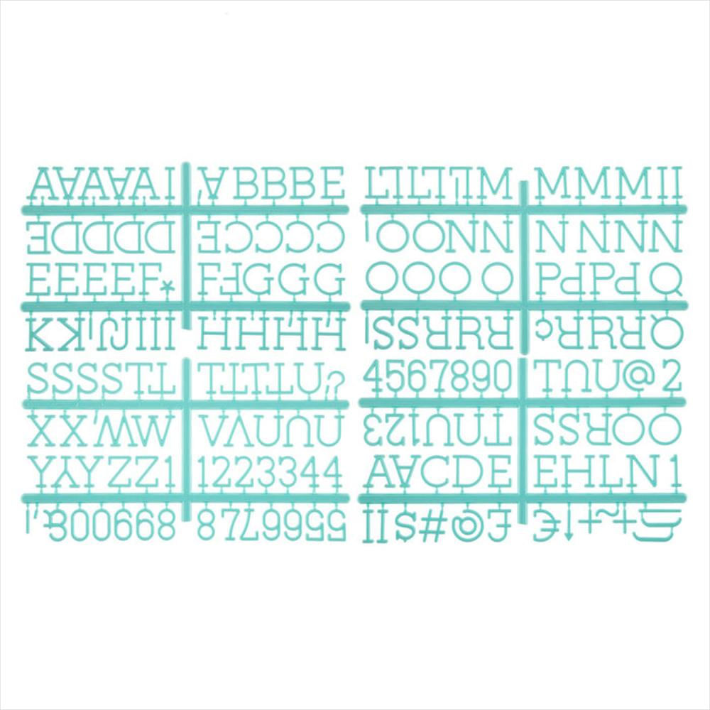Tablero Decorativo Para Letras 10 Cm X 19 Cm + 188 Caracteres img #2