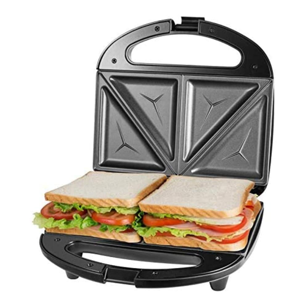 Sandwichera de 4 unidades, 1200 W, 8 esquinas para sándwich