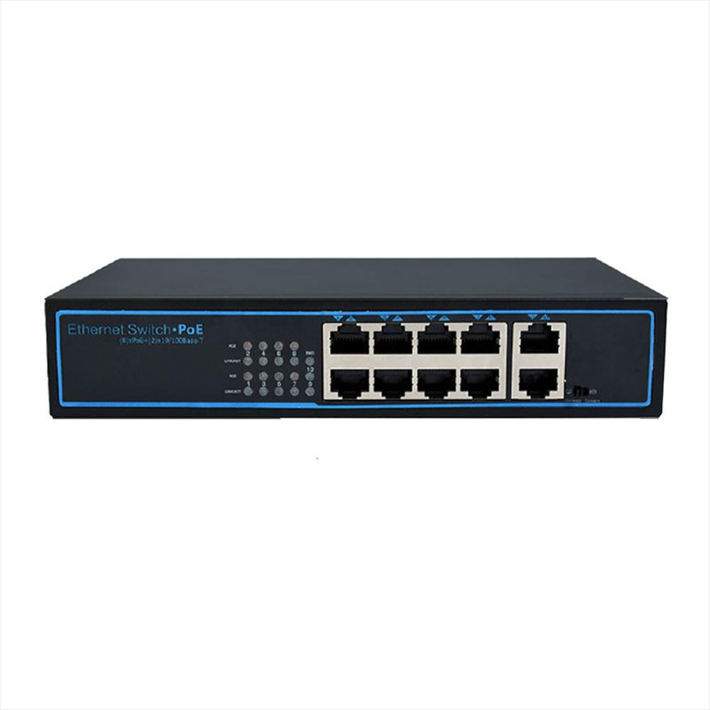 Switch De 8 Puertos Ethernet Poe 10/100Mbps 120W Sat img #1