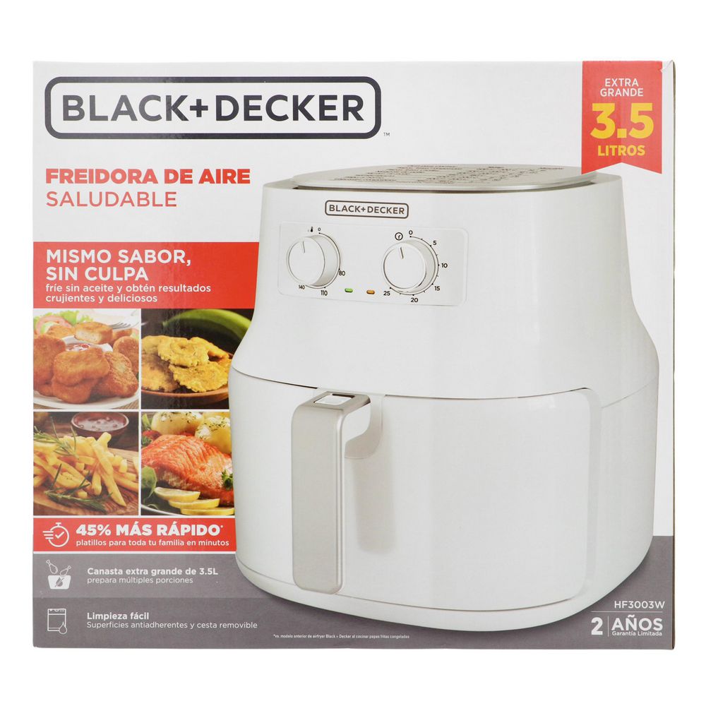 Freidora de Aire Grande Black + Decker 3.5 Litros HF3003B