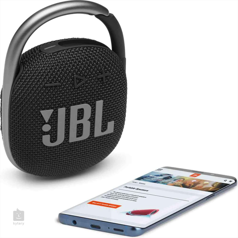  JBL Clip 4: Altavoz portátil con Bluetooth, batería incorporada  - Negro y Clip 4 - Mini altavoz Bluetooth portátil, audio grande y graves  fuertes, mosquetón integrado - (azul) : Electrónica
