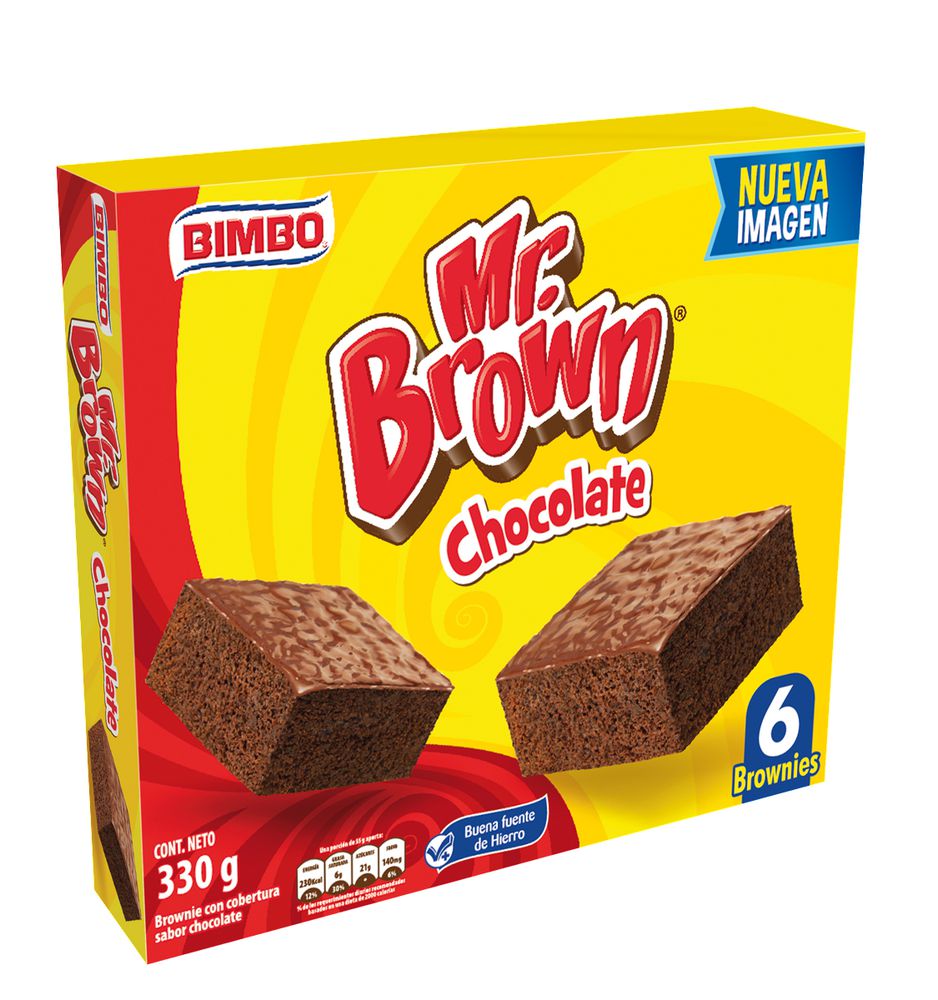 BROWNIE CHOCOLATE 6P BIMBO 300 gr img #1