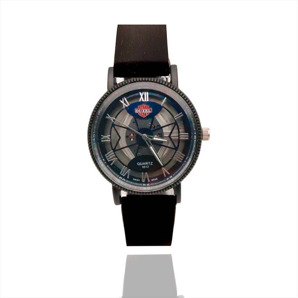 Reloj Elegante Corazón Abierto Negro/Azul img #1