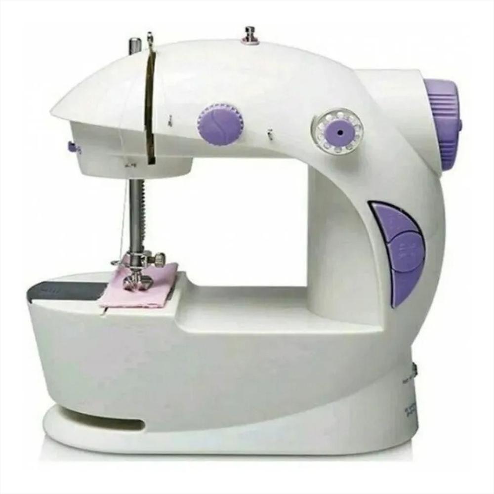 61 piezas máquina de coser a mano, mini máquina de coser de mano eléctrica  práctica máquina de coser de mano única con hilos de coser herramientas