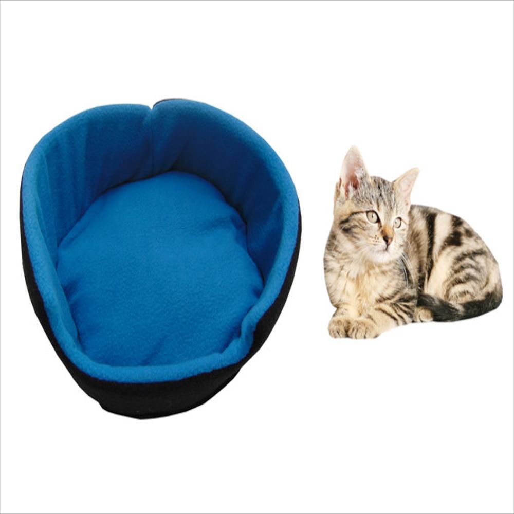 exito Cama Doble Faz Para Gatos Peque a Azul Claro