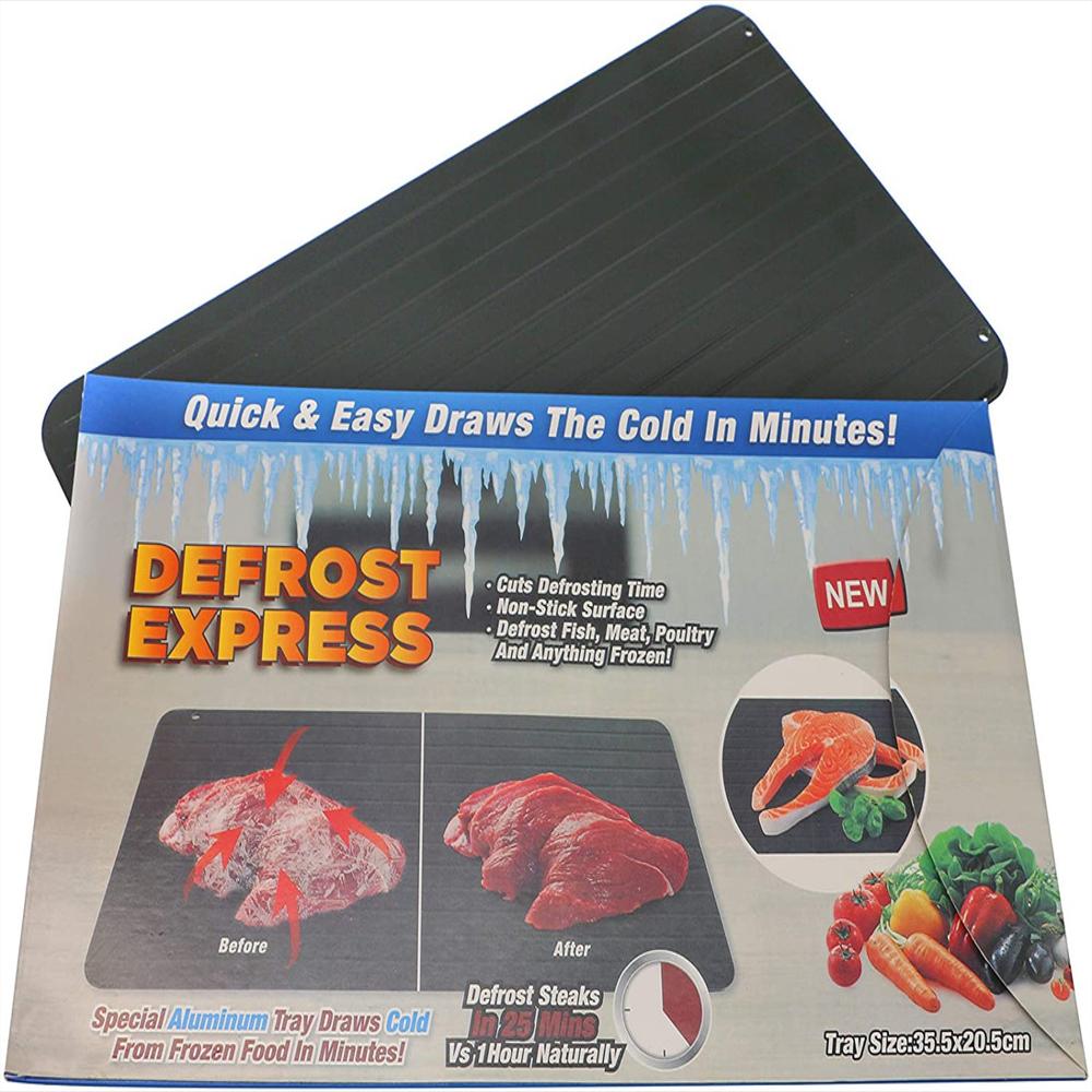 Bandeja de Descongelación - Placa de Descongelación Rápida - Tabla para  Descongelar Carne y Alimentos Congelados - Sin Electricidad - 35,5 x 20 CM  Rojo Verde