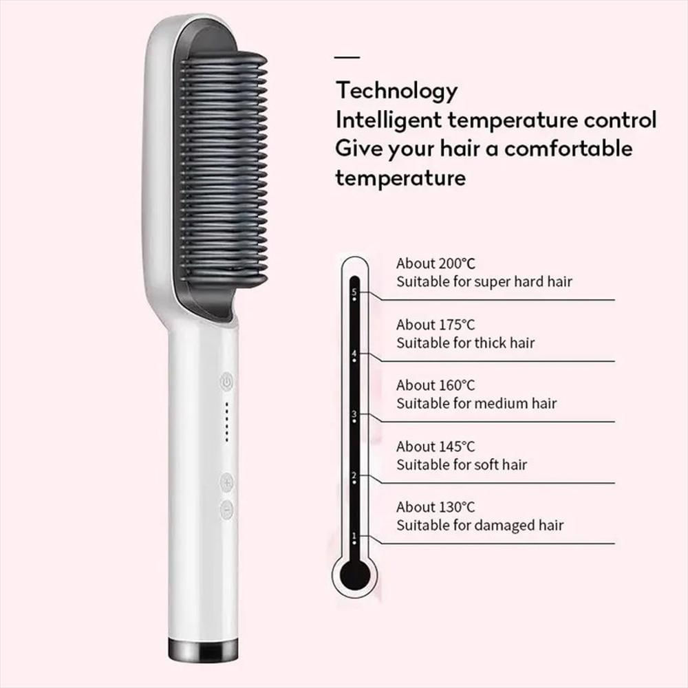 Plancha Cepillo 2 En 1 Alisador Y Ondulador Cabello Peinados img #5