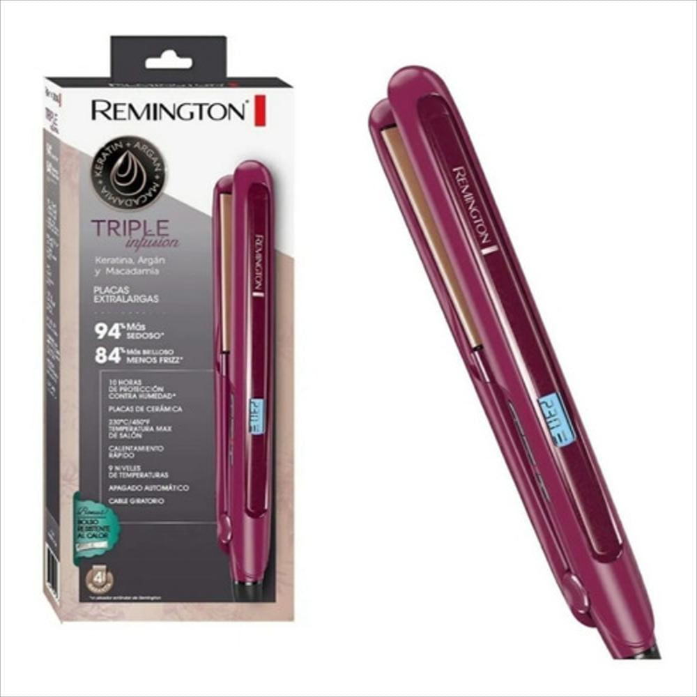 Plancha Remington Triple Infusion Con Keratina Argan Macadamia img #2