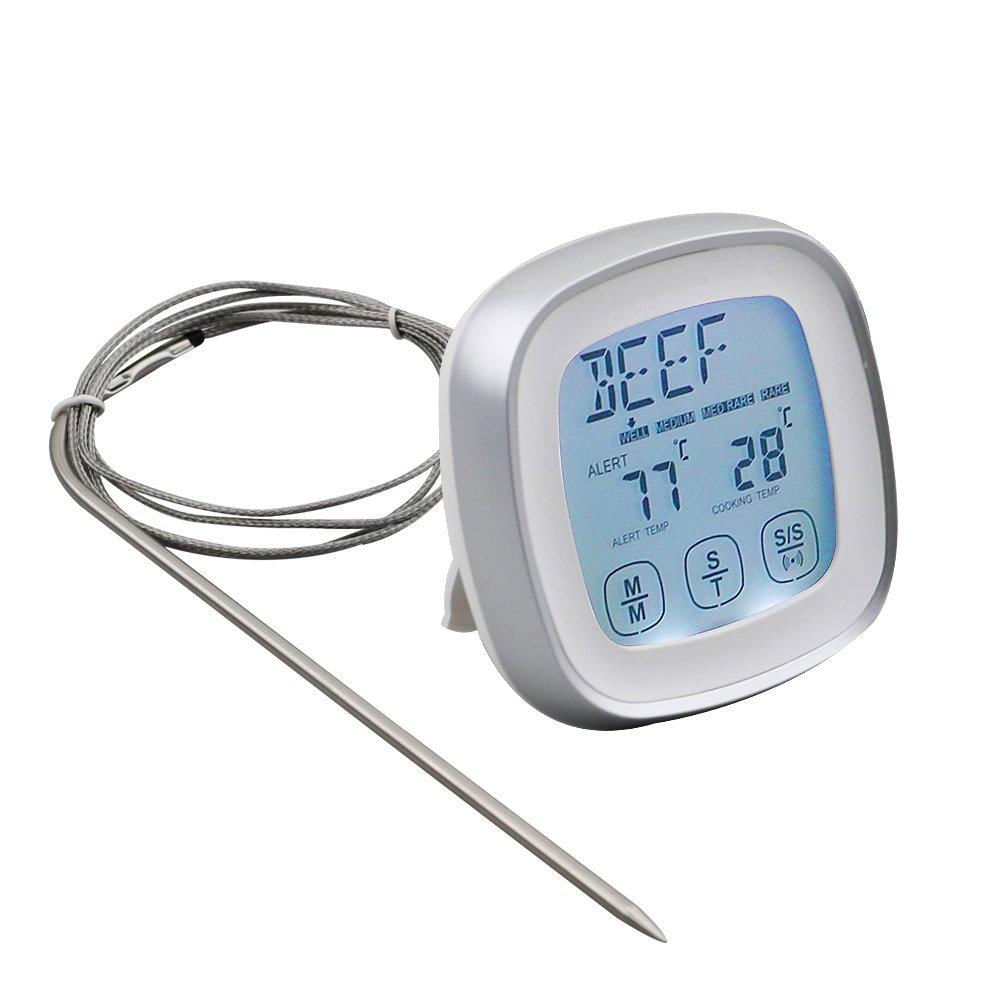 Termómetro Digital Para Alimentos Con Sonda De Acero Inoxidable