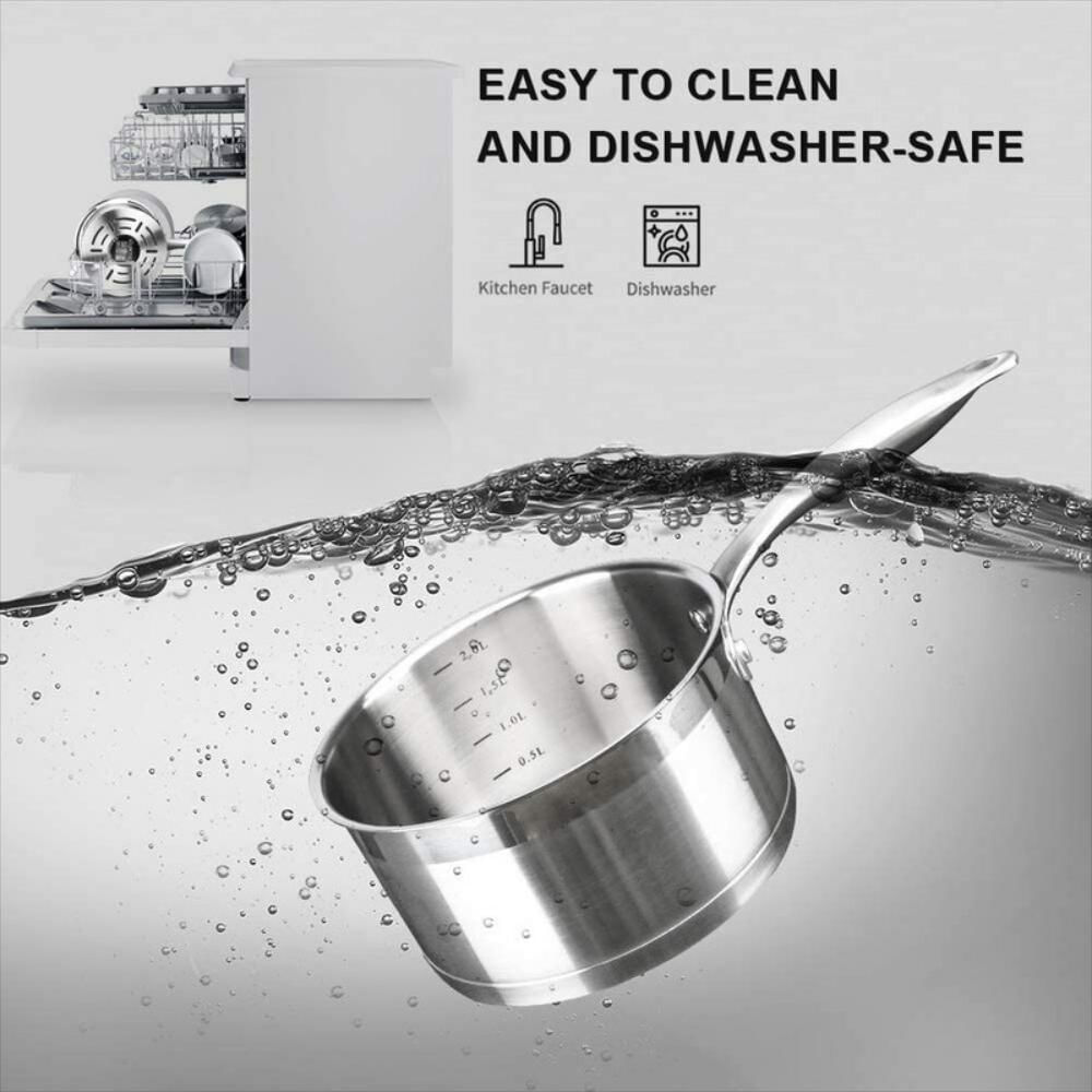 Sartén Profesional De Acero Inoxidable Para Salsa img #3