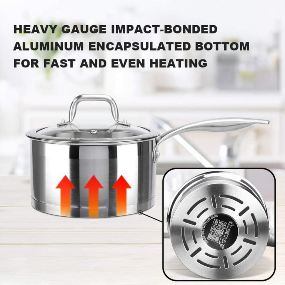 Sartén Profesional De Acero Inoxidable Para Salsa img #4