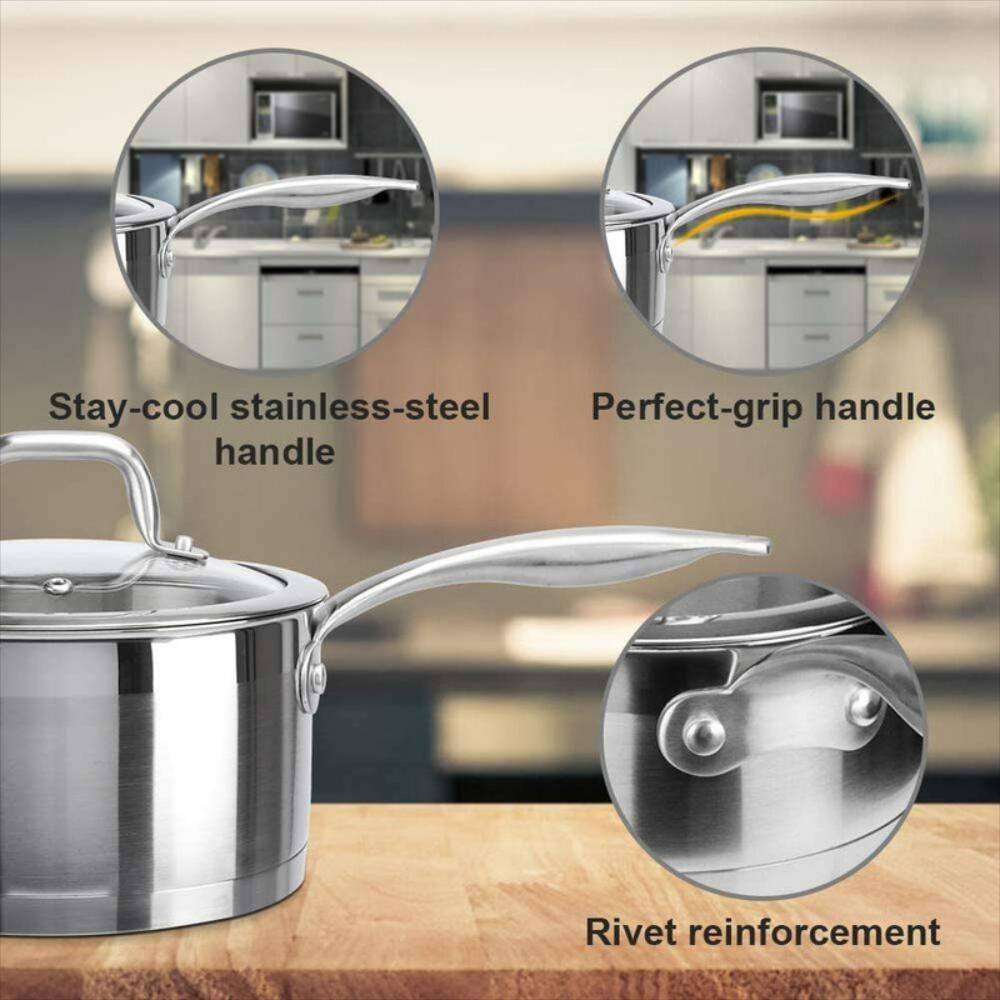 Sartén Profesional De Acero Inoxidable Para Salsa img #5