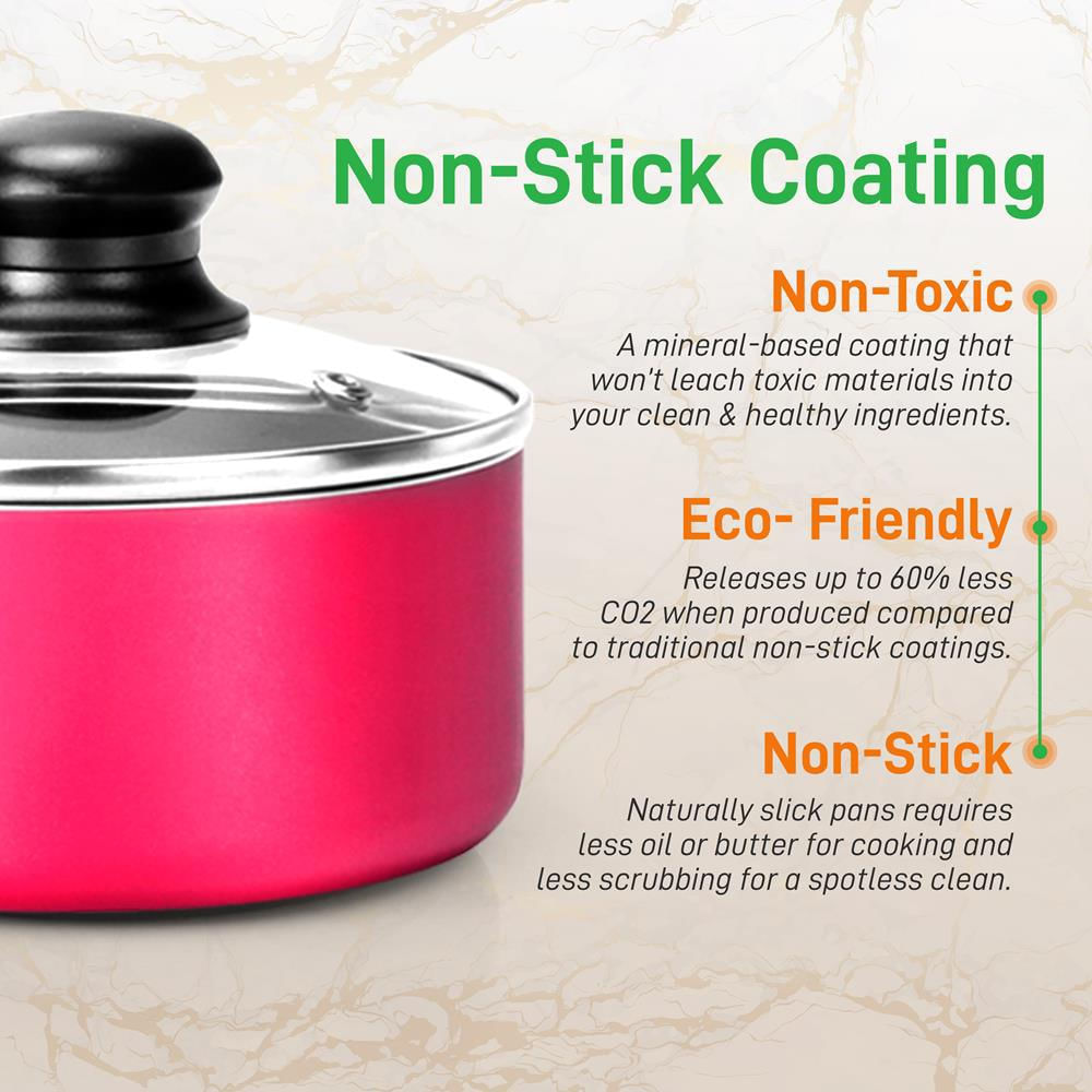 Juego 15 Pzas Ollas Y Sartenes Nutrichef Nccwcor15 img #4