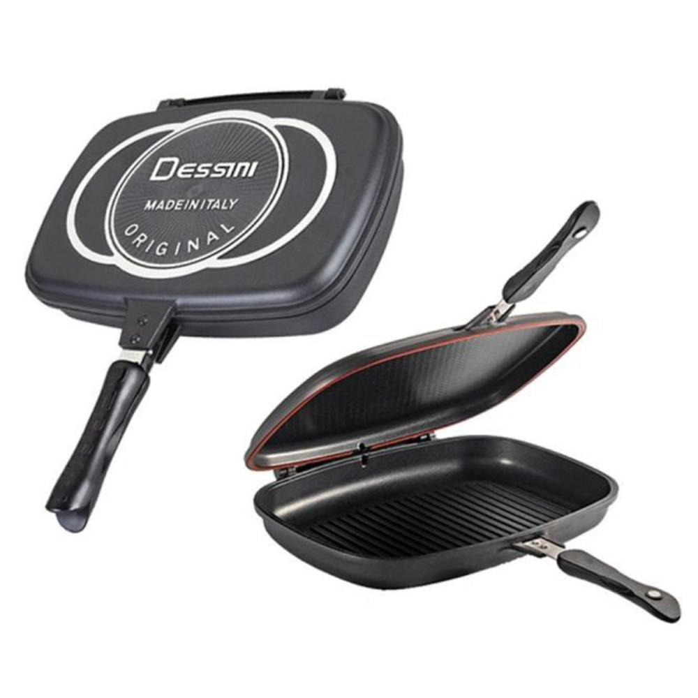 Sartén Doble Parrilla Dessini Dual Grill Antiadherente 40Cm