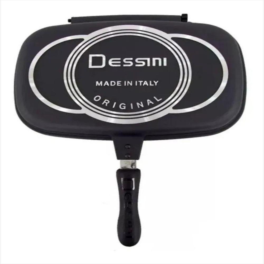 Sarten Doble Parrilla Antiadherente Dessini 36 Cm
