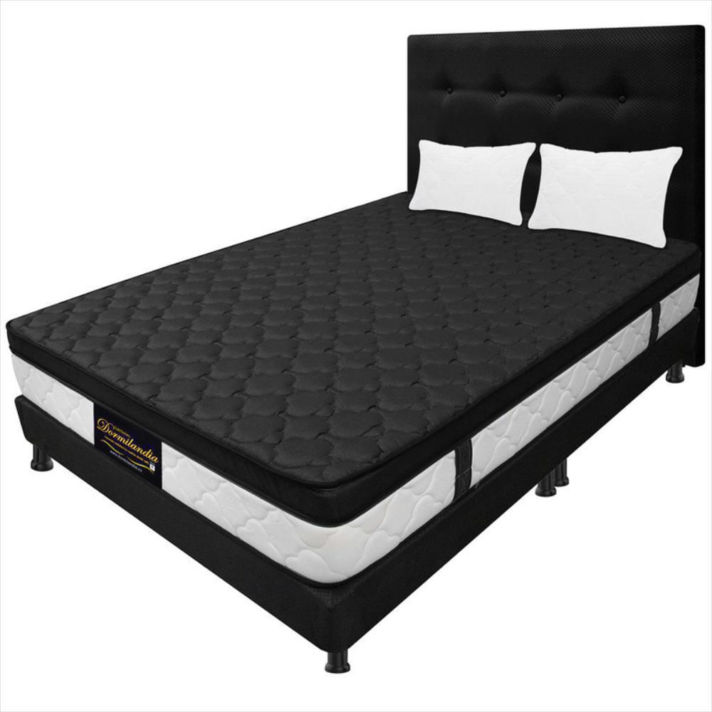 Funda cama Dyla negro para colchón de 160 x 200 cm
