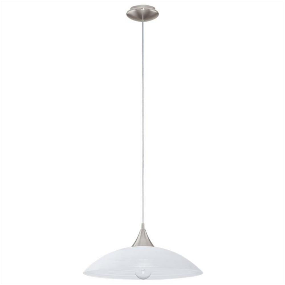 Lampara Eglo Colgante Para Comedor En Vidrio Satinado