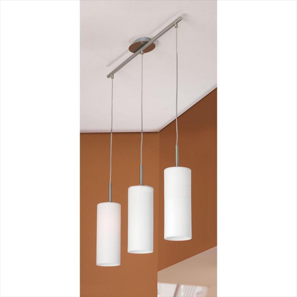 Lampara Eglo Colgante Para Comedor En Vidrio Satinado