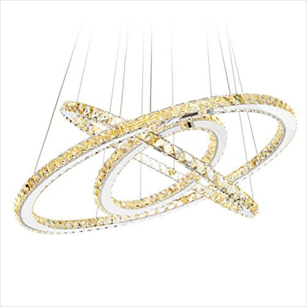 Lámpara Arañas De Cristal Luces De Techo Modernas Llevó.