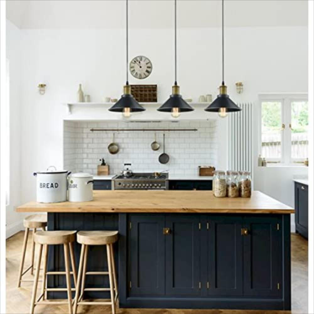 Luz De Techo 3 Luces Colgantes De Metal Cocina. img #2