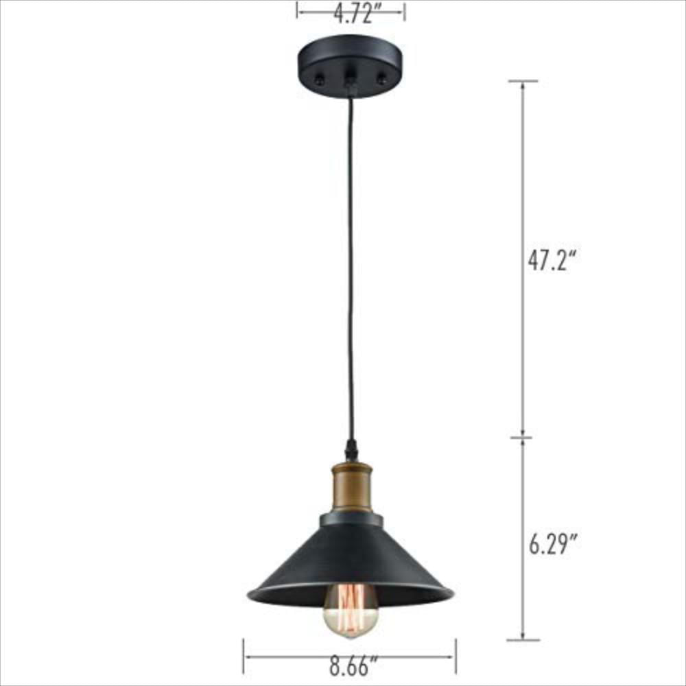 Luz De Techo 3 Luces Colgantes De Metal Cocina. img #5