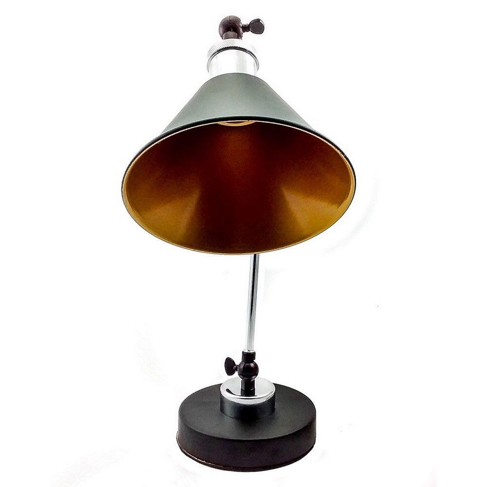 Lámpara De Escritorio 1 Luz Andrus Lm 001 Chr Negro img #2