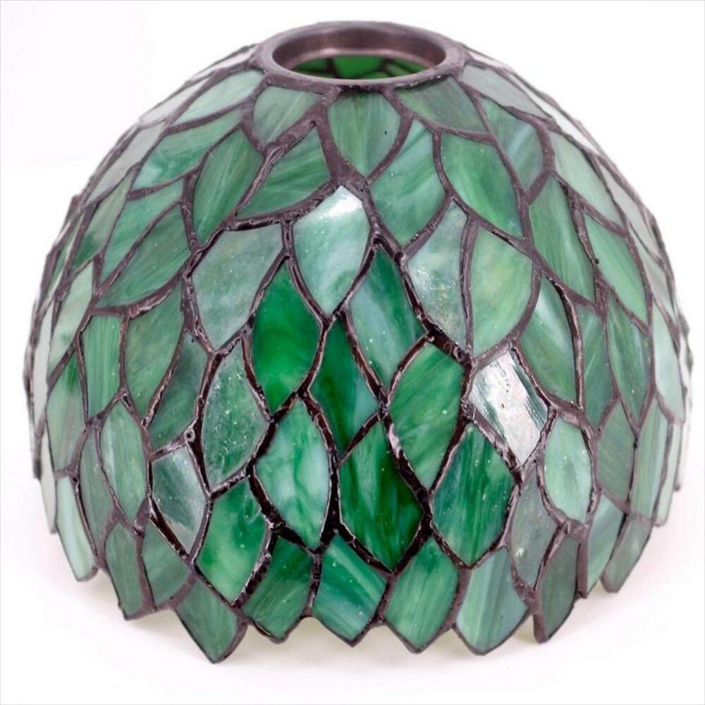 Lámpara Tiffany De Mesa Estilo Wisteria Verde img #2