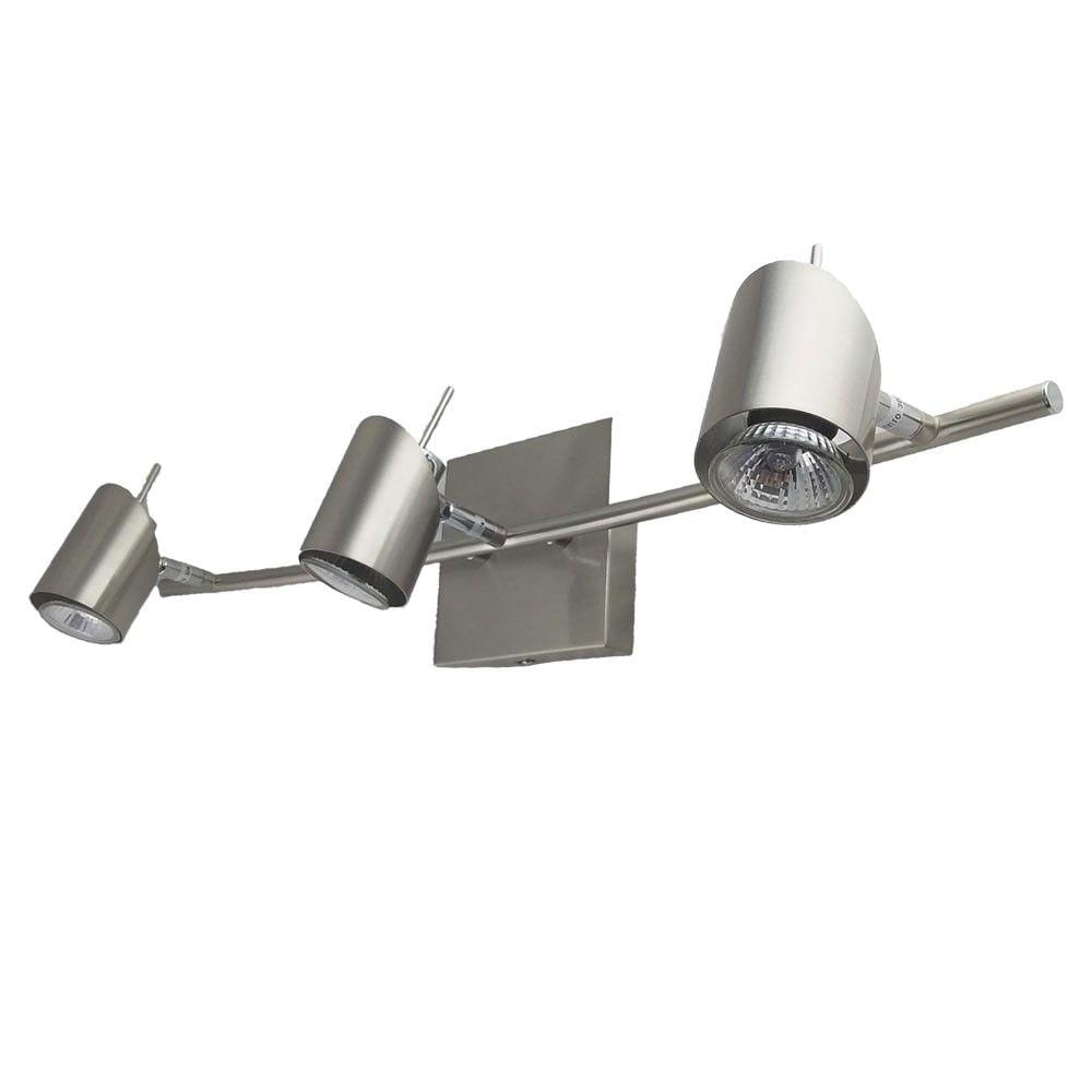 Lámpara De Pared Techo 3 Luces 61075Sl 3S Ar Gu10 Plateado
