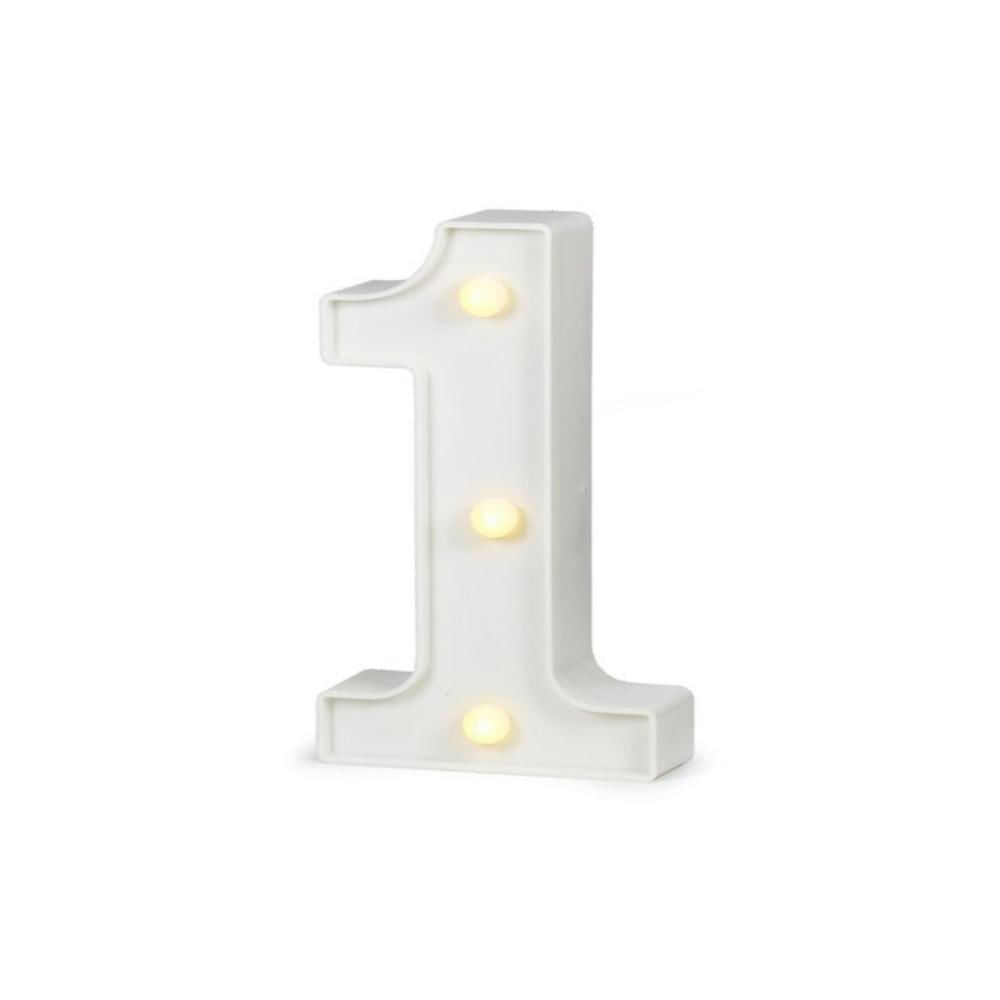 Números LED Número de lámpara Números luminosos 0 1 2 3 4 5 6 7, Decoración  Luces blancas cálidas - 5 oso de fresa Electrónica