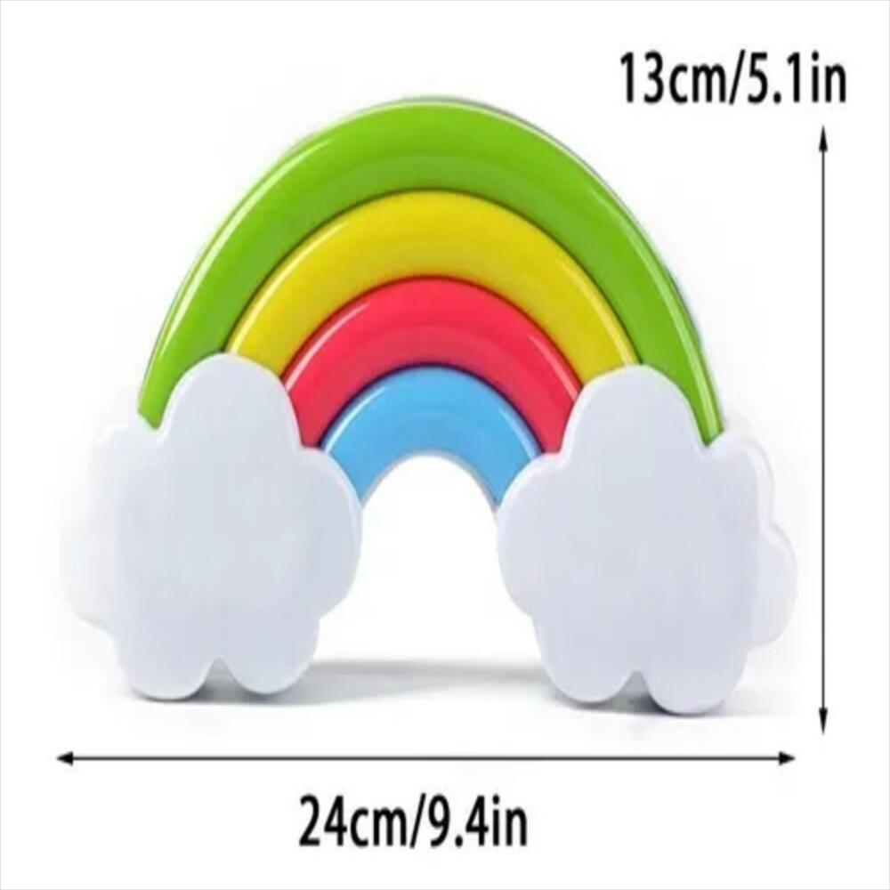 Lámpara Arcoiris Led Mesa Noche Bebes Luz Quitamiedos Usb img #3