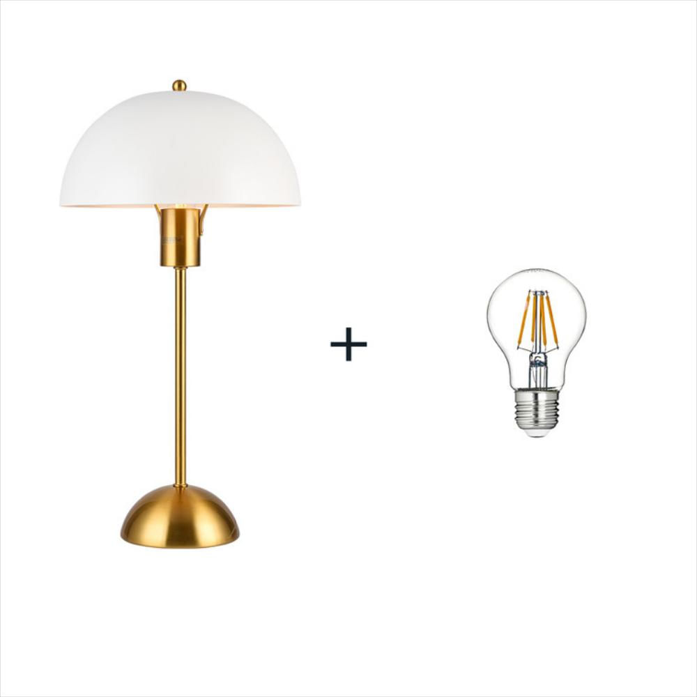 Lampara De Mesas Collet Blanca Gold
