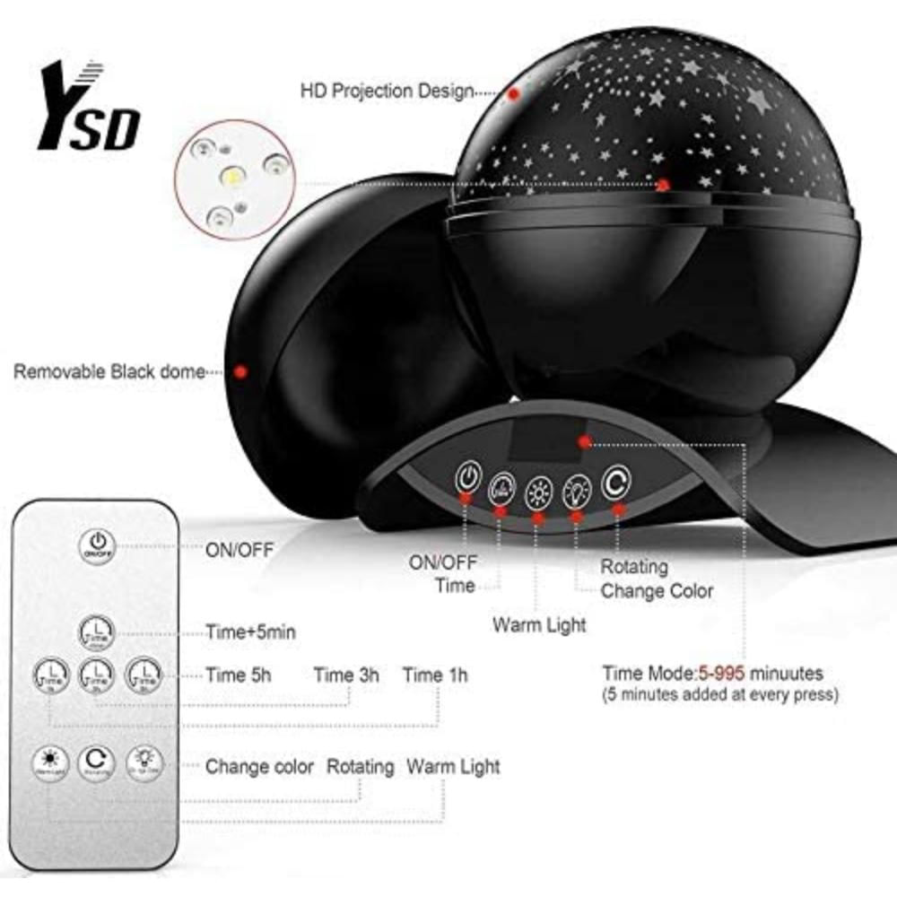 Lámpara De Iluminación Nocturna De Proyección Ysd img #2