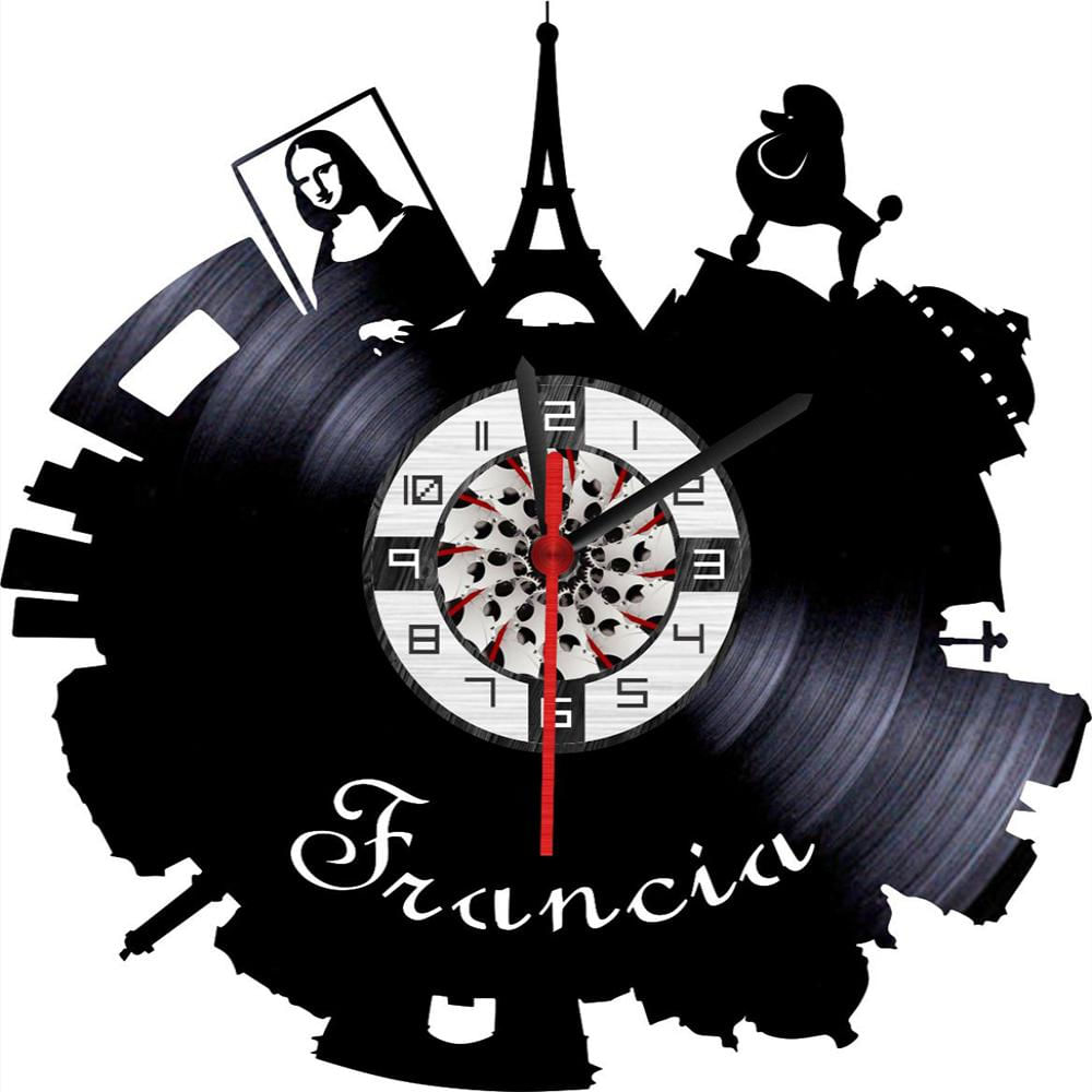 Reloj En Vinilo Lp Ciudades / Vinyl Clock Cities Countries img #5