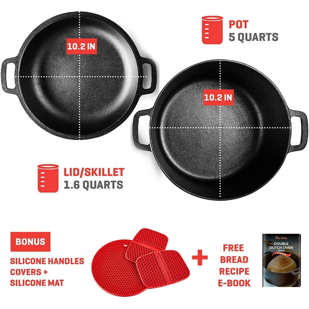 Sarten Holandés De Hierro Fundido Uno Casa img #4