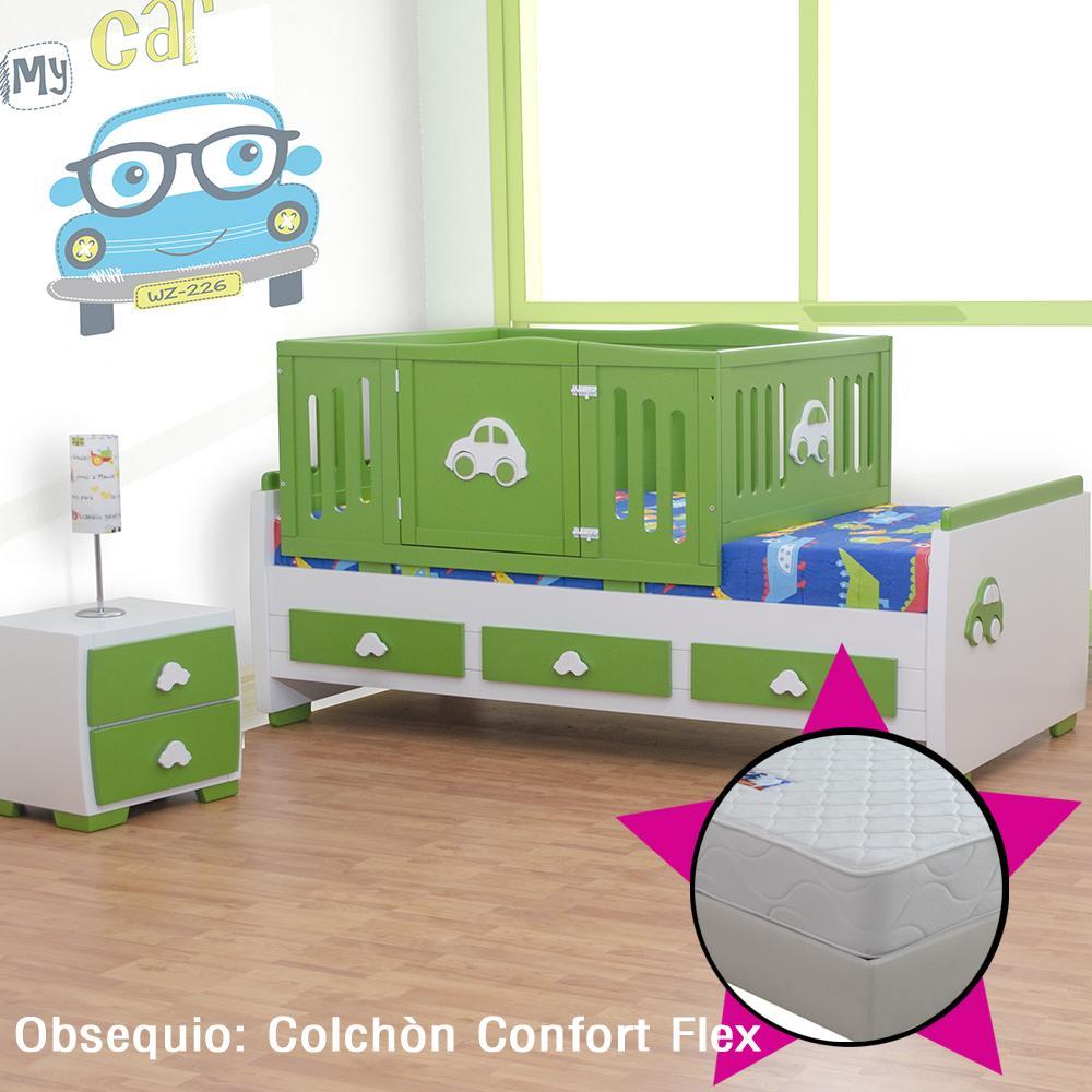 Cama Cuna Infantil Niño Obsequio Colchon