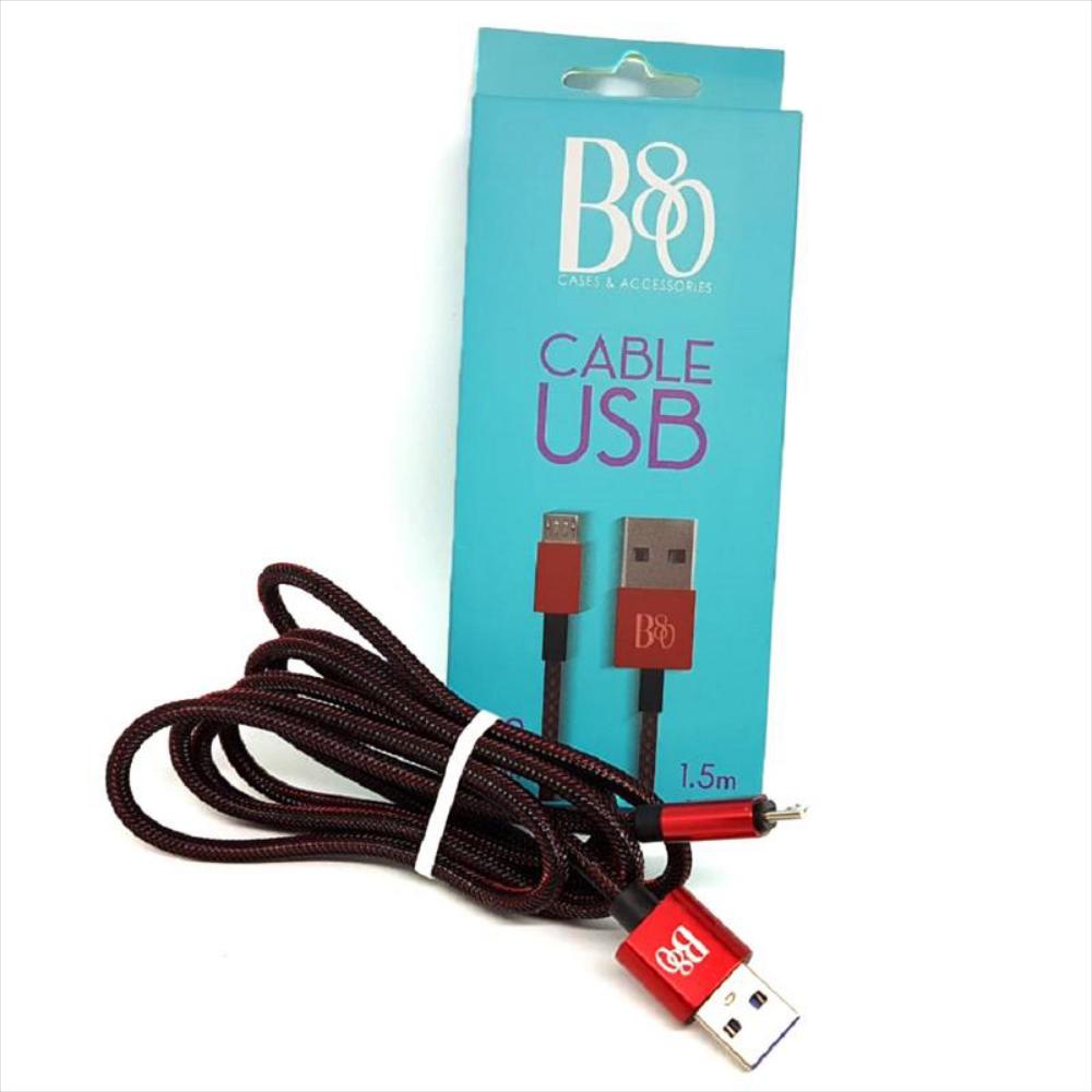 exito.com | Cable B80 V8 Tejido Rojo