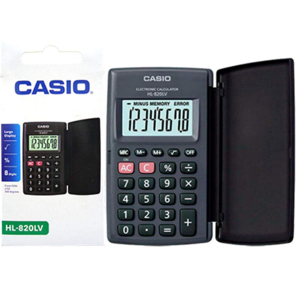 Calculadora Casio 8 Digitos Tapa Dura HL-820LV-BK-W