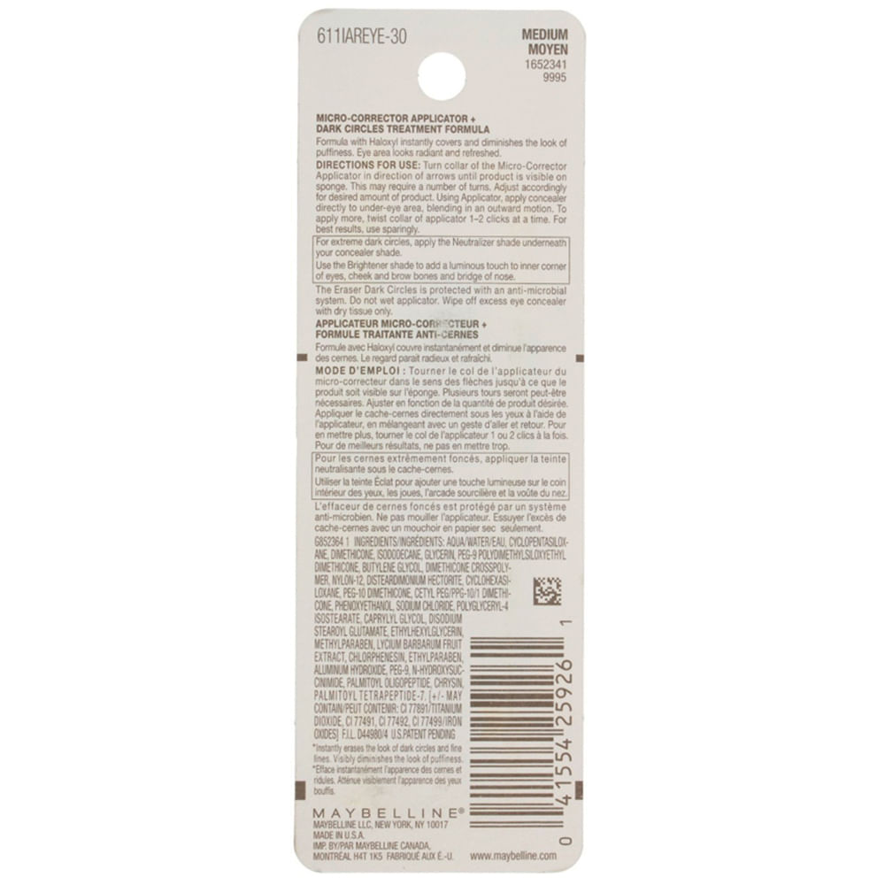 Corrector De Ojeras Age Rewind Maybelline Tono Medium 130 img #3