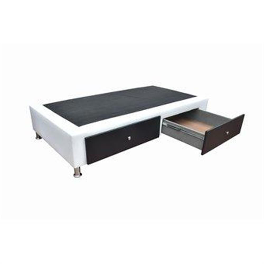 Base Cama Con Cajones Sencilla 100X190 Negra