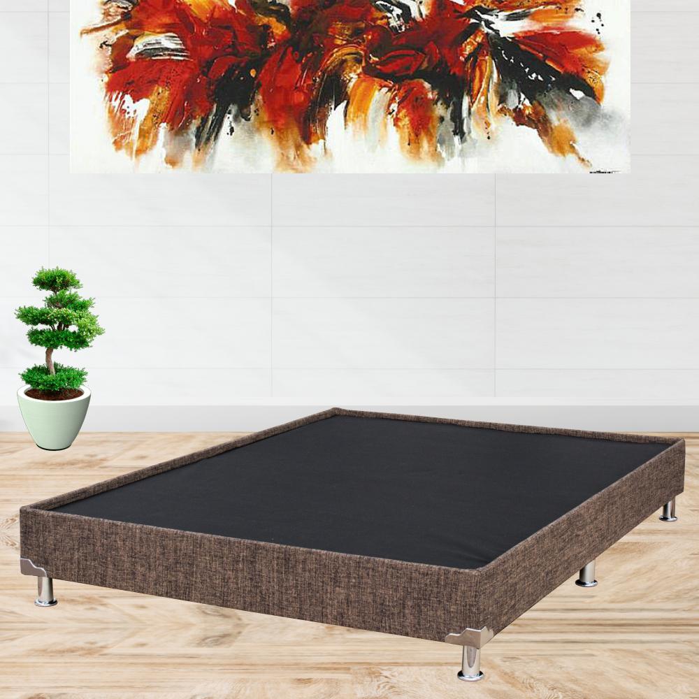 Basecama Somier Premium Café Tela Exclusiva 200X200 Modular