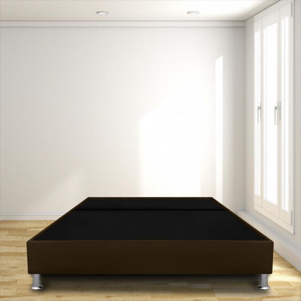 Base Cama Magic Class Pestaña 140X190 Microfibra Cafe