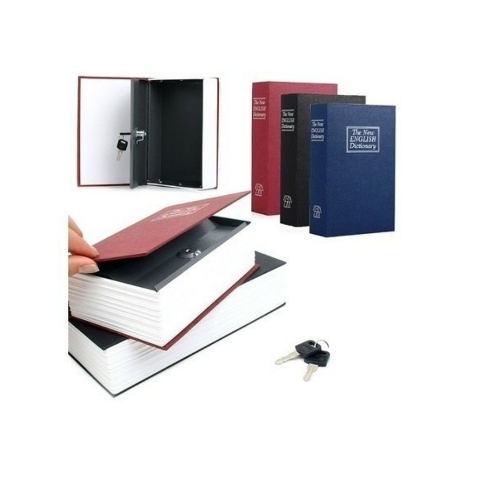 Caja Fuerte Pequeño Tipo Libro Con Cerradura - Importadora y Distribuidora  Monar
