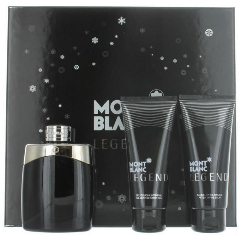 Perfume Mont Blanc Legend Set 3 Pzas 3.4 Edt M