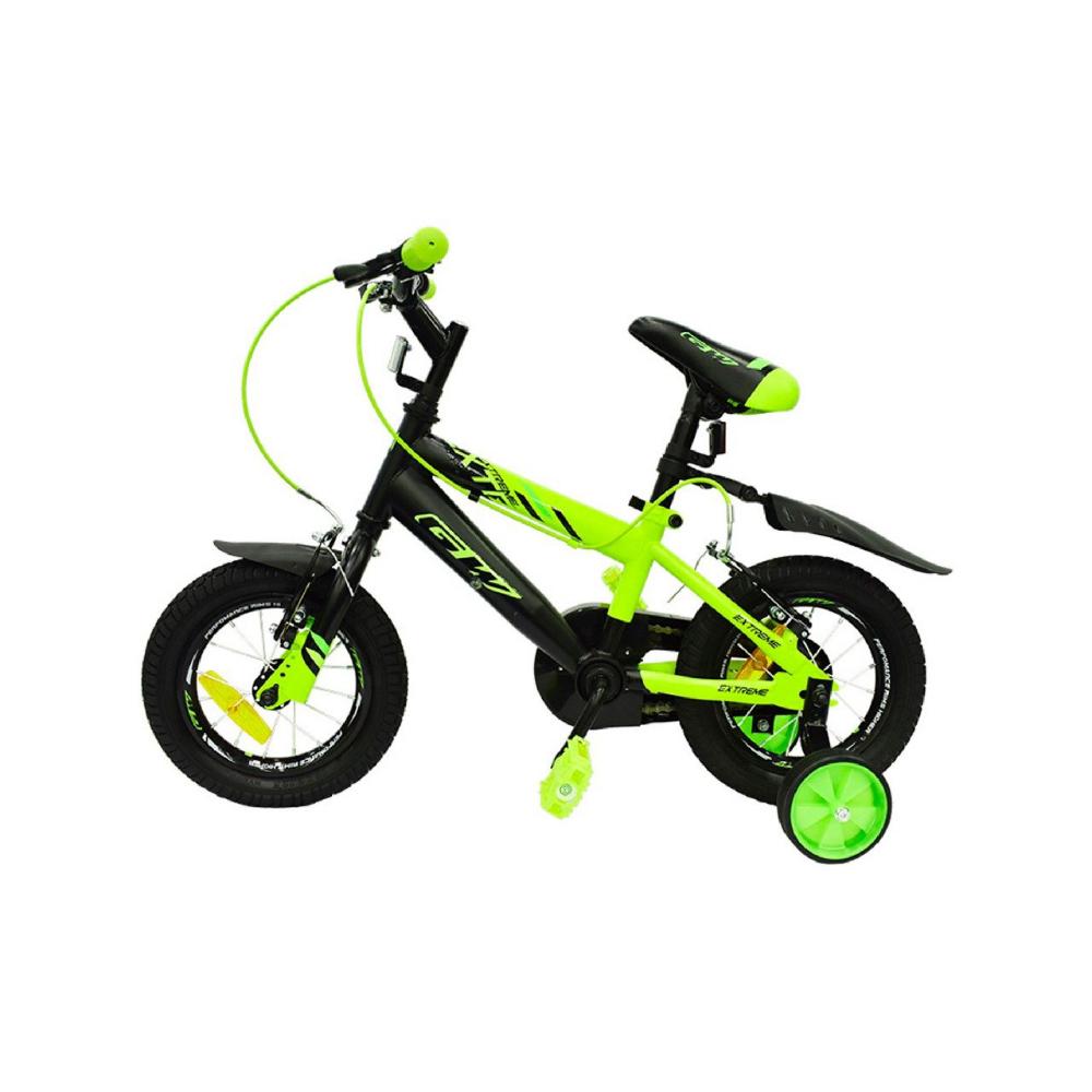 Bicicleta para niños rin 12 GW Extreme 2 a 4 años Verde