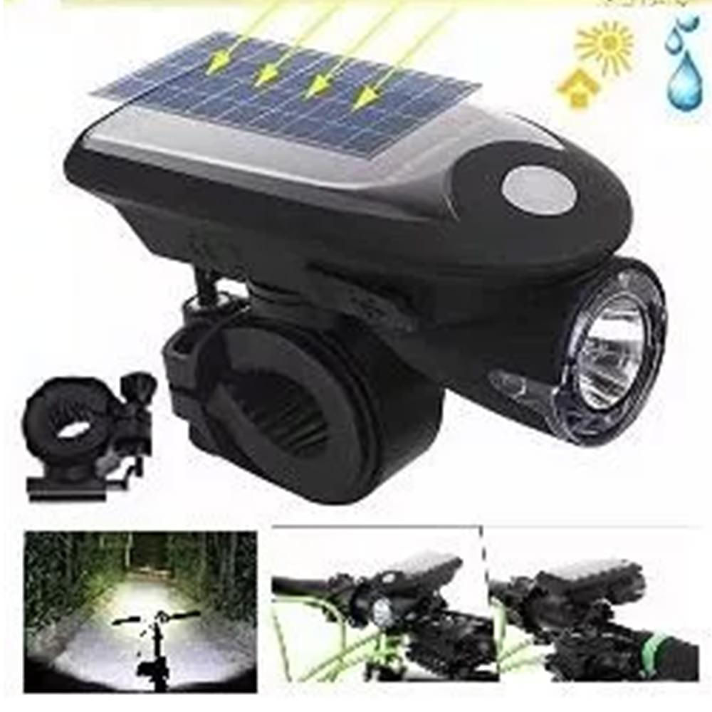 Linterna Led Solar Para Bicicletas Full Potencia