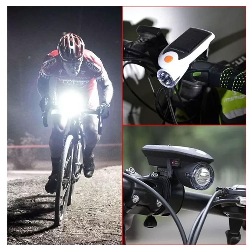 Linterna Led Solar Para Bicicletas Full Potencia img #2