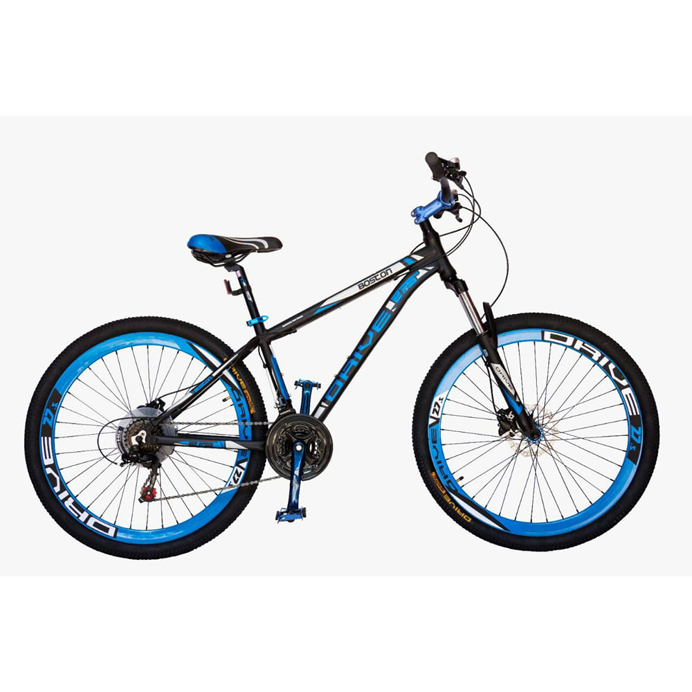 Bicicleta Boston Drive Rin 29 Hidraulico 21 Vel Negra Azul img #1