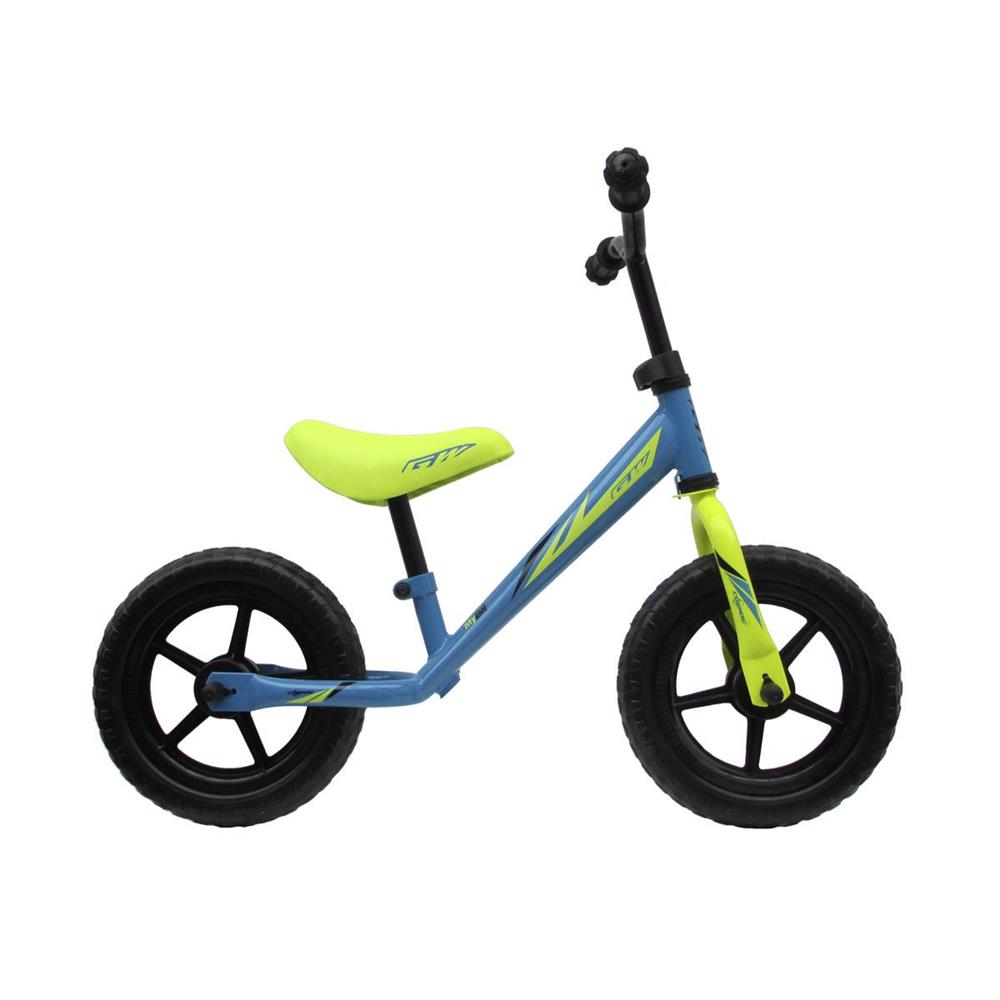 Bicicleta Gw My First Bike Impulso Sin Pedal Azul Neón img #1