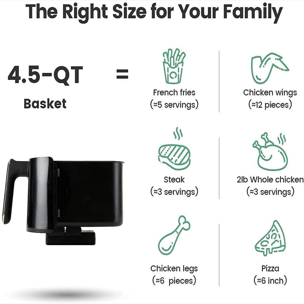 Freidora De Aire Grande Kooc img #3